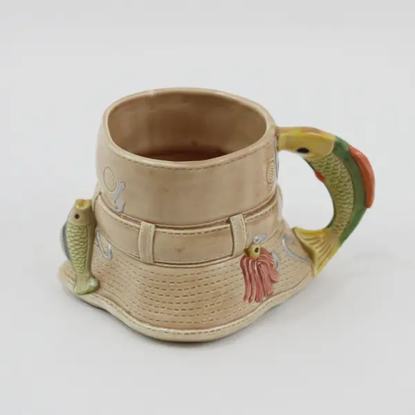 Novelty Boonie Fishing Hat Ceramic Coffee Mug