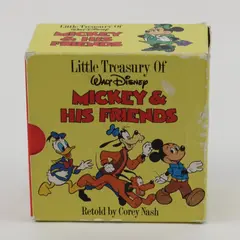 Vintage Little Treasury Walt Disney Mickey & His Friends Corey Nash Book Set