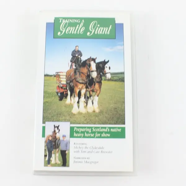 Training A Gentle Giant Cate & Tom Brewster 1995 VHS Equestrian