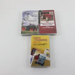 Lot of 3 Farming Press Agricultural VHS Tapes Tractors Combines 1992 1996