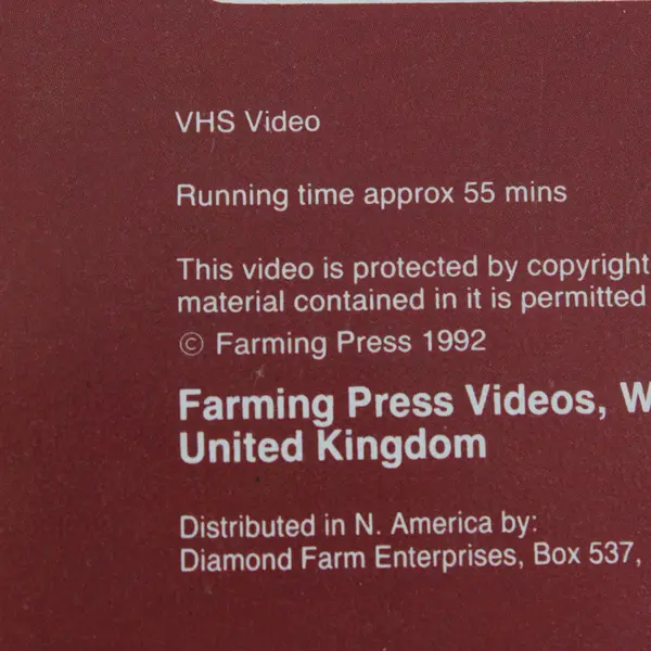 Lot of 3 Farming Press Agricultural VHS Tapes Tractors Combines 1992 1996