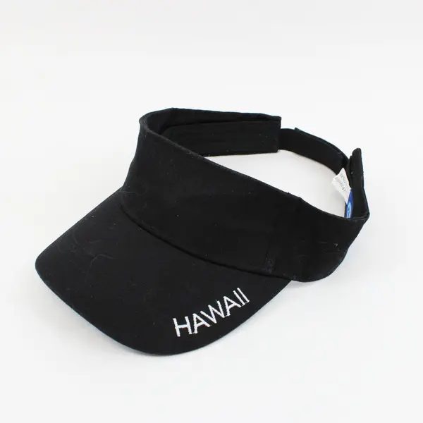 Surfware Hawaiian Classics Hawaii Black Sun Visor Adjustable Strap