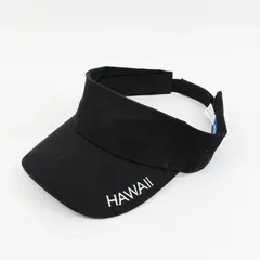 Surfware Hawaiian Classics Hawaii Black Sun Visor Adjustable Strap