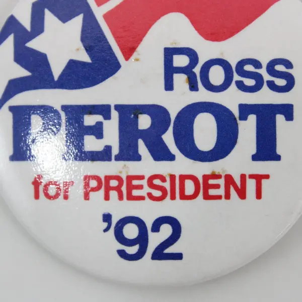 Ross Perot 1992 For President Campaign Button Pinback 2 1/4"