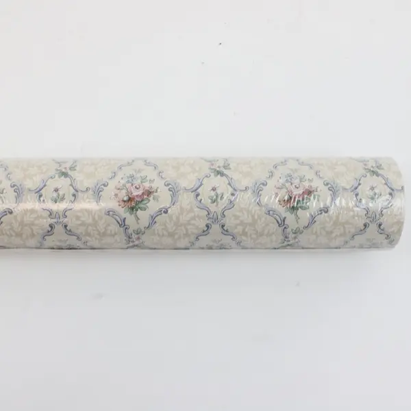 Parkview Designs Pre-Pasted Solid Sheet Vinyl Pastel Floral Wallpaper
