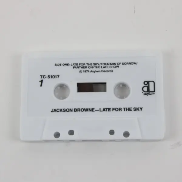 Jackson Browne Late for the Sky 1974 Audio Cassette Tape, #TC-51017 