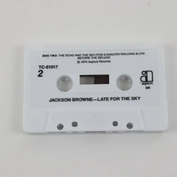 Jackson Browne Late for the Sky 1974 Audio Cassette Tape, #TC-51017 