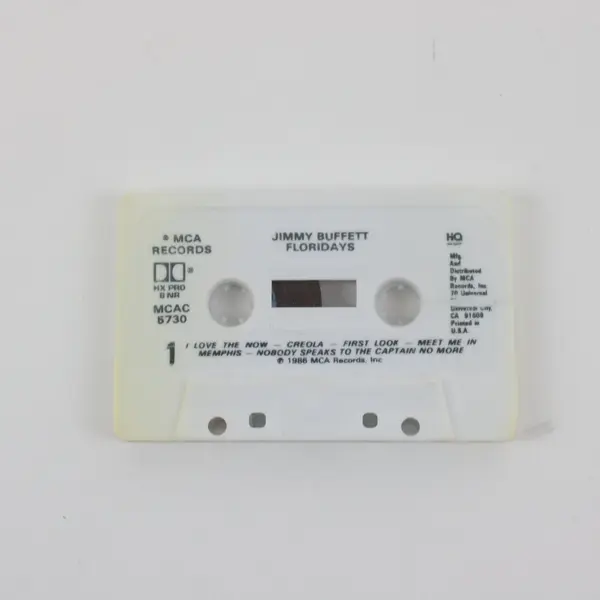 Jimmy Buffett Floridays 1986 US Cassette Tape MCA Records MCAC-5730