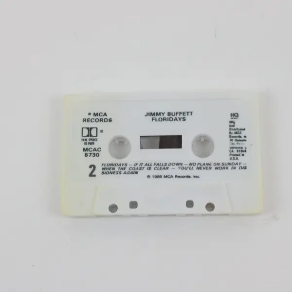Jimmy Buffett Floridays 1986 US Cassette Tape MCA Records MCAC-5730