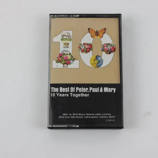 Peter, Paul & Mary The Best Of 10 Years Together Audio Cassette 1970, #M5 3105