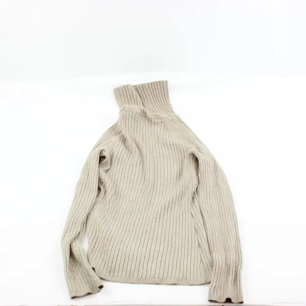 I.N.C International Concepts Women's Medium Beige Sparkle Turtleneck Sweater