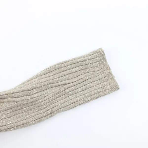 I.N.C International Concepts Women's Medium Beige Sparkle Turtleneck Sweater
