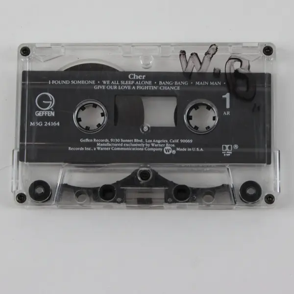 Cher Self-Titled 1987 Cassette Tape Geffen Records M5G 24164