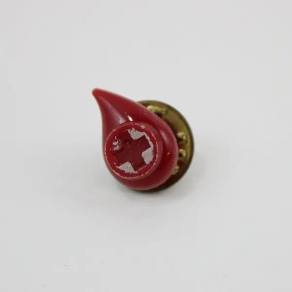 Lot of 4 American Red Cross Blood Donor Enamel Pins Collectible