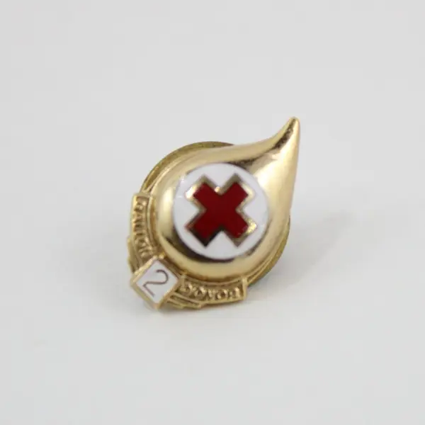 Lot of 4 American Red Cross Blood Donor Enamel Pins Collectible