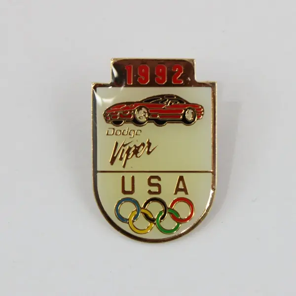 1992 Dodge Viper USA Olympic Barcelona Enamel Lapel Pin