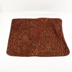 HomeTrends Paisley Throw Pillow Cover Red Brown Green 20 x 26