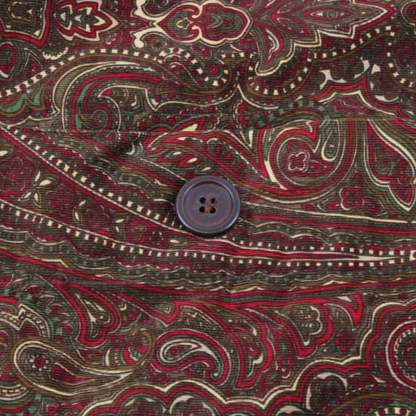HomeTrends Paisley Throw Pillow Cover Red Brown Green 20 x 26