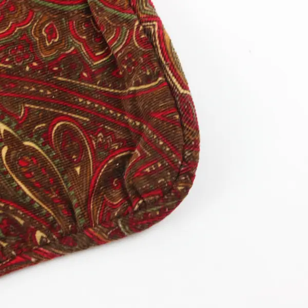HomeTrends Paisley Throw Pillow Cover Red Brown Green 20 x 26