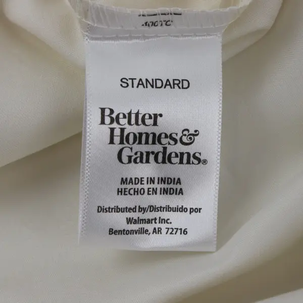 Set of 2 Better Homes & Gardens Standard Pillowcases Off-White Cream