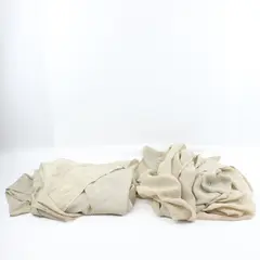Set of 2 Sheer Beige Curtain Panels 54 x 82 Inch Window Drapes