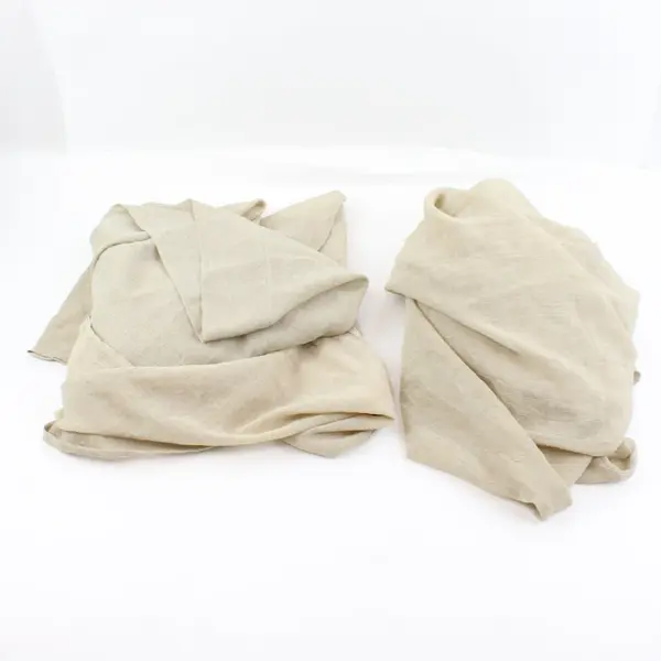 Set of 2 Sheer Beige Curtain Panels 54 x 82 Inch Window Drapes