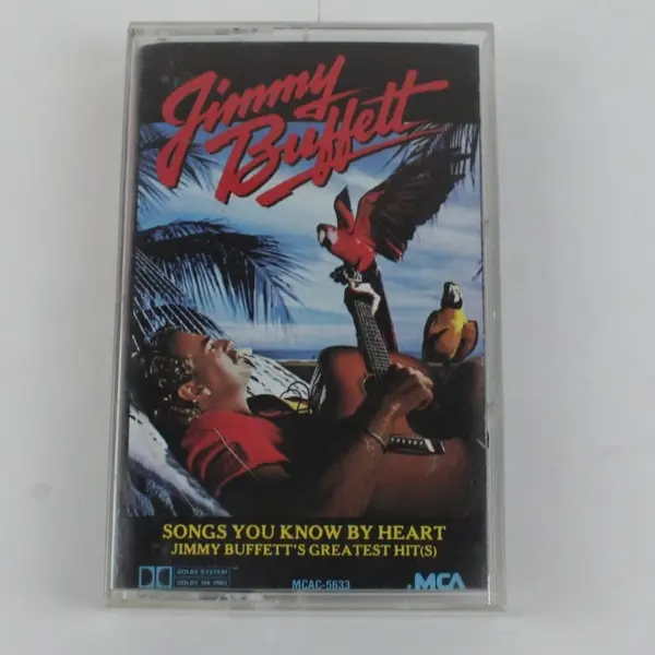 Jimmy Buffett Songs You Know By Heart Greatest Hit(s) Cassette 1985, MCAC-5633 