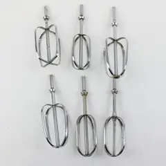Mixed Lot 6 Vintage Sunbeam Mixmaster Metal Beaters