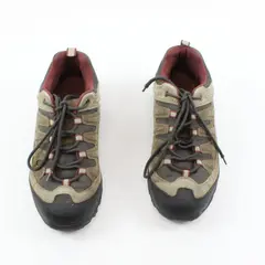 Denali Men's Hiking Trail Shoes Grey Brown Red Low-Top Lace-Up Size 10.5 M