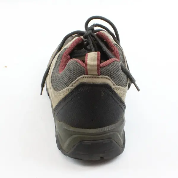 Denali Men's Hiking Trail Shoes Grey Brown Red Low-Top Lace-Up Size 10.5 M