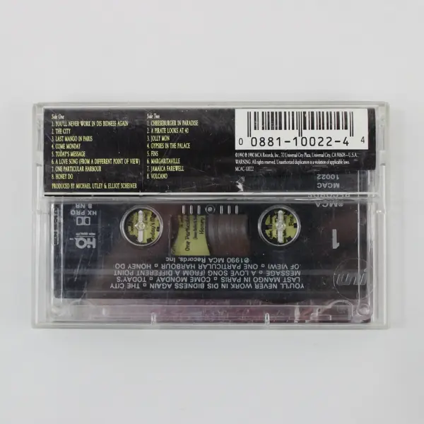 Jimmy Buffett Live! Feeding Frenzy 1990 Cassette Tape, #MCAC-10022 