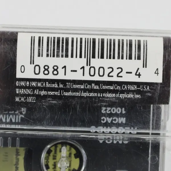 Jimmy Buffett Live! Feeding Frenzy 1990 Cassette Tape, #MCAC-10022 