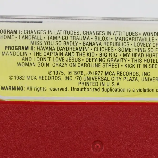 Jimmy Buffett Changes In Attitude 2-Cassette Set MCA Records 1982