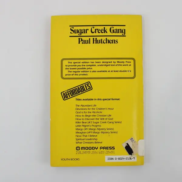 Vintage Sugar Creek Gang #2 The Killer Bear Paul Hutchens 1970 PB Ex-Library 