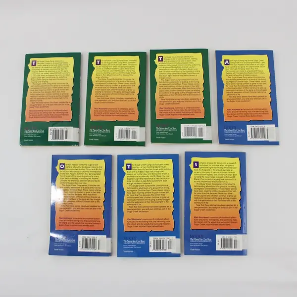 Lot of 7 Paul Hutchens Sugar Creek Gang Books #1,3,5,7-10 1997 PB Ex-Library
