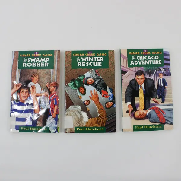Lot of 7 Paul Hutchens Sugar Creek Gang Books #1,3,5,7-10 1997 PB Ex-Library