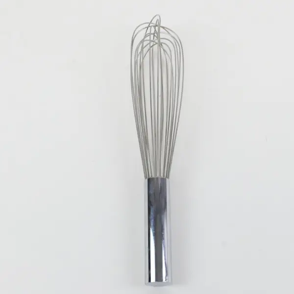 Kitchen Whisk Stainless Steel Silver Handle 10'' Modern Look