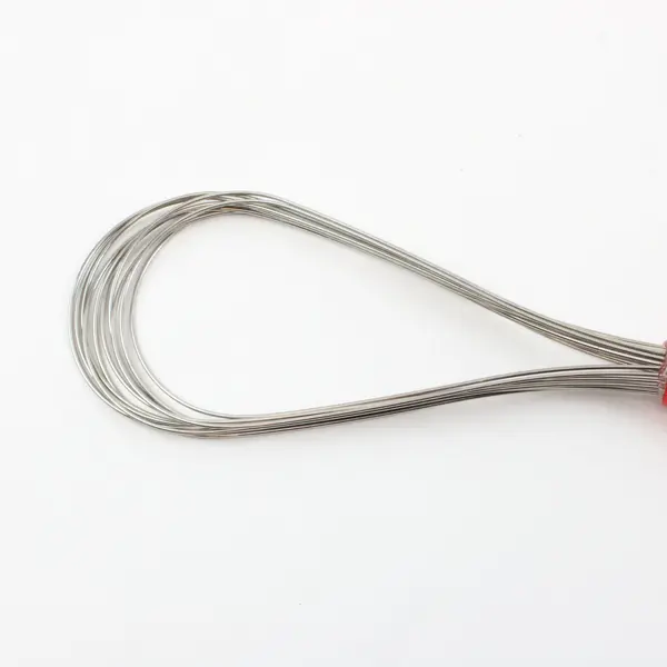 Dreamfarm Collapsible Flat Red Balloon Whisk Stainless Steel Ergonomic Handle