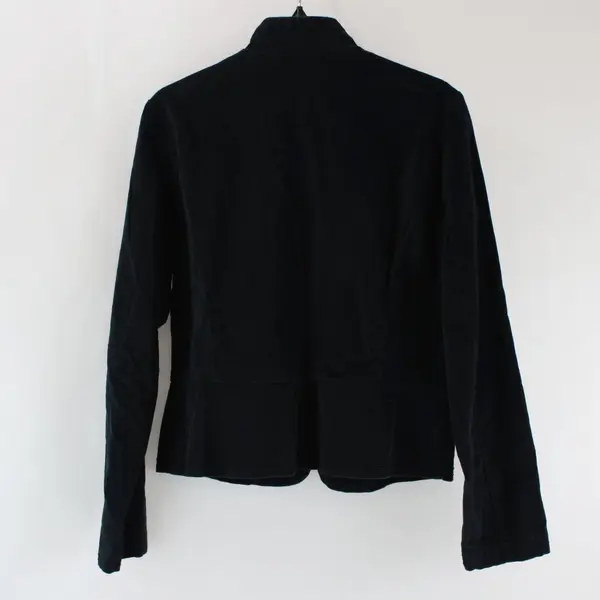 New York & Company Women's Black Embroidered Jacket Size 8