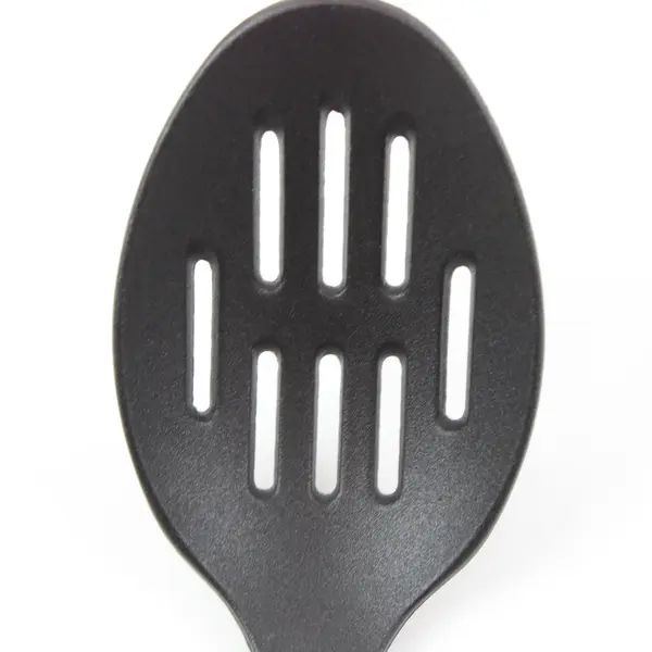 Black Nylon Kitchen Utensil Set 2pc Slotted Spatula & Spoon