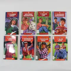Lot of 8 Paul Hutchens' Sugar Creek Gang Books #21-25 & 28-30 1998 PB Ex-Library