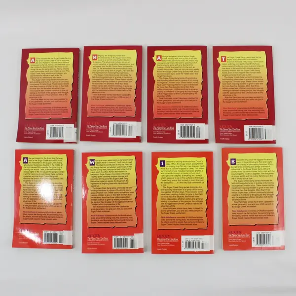 Lot of 8 Paul Hutchens' Sugar Creek Gang Books #21-25 & 28-30 1998 PB Ex-Library