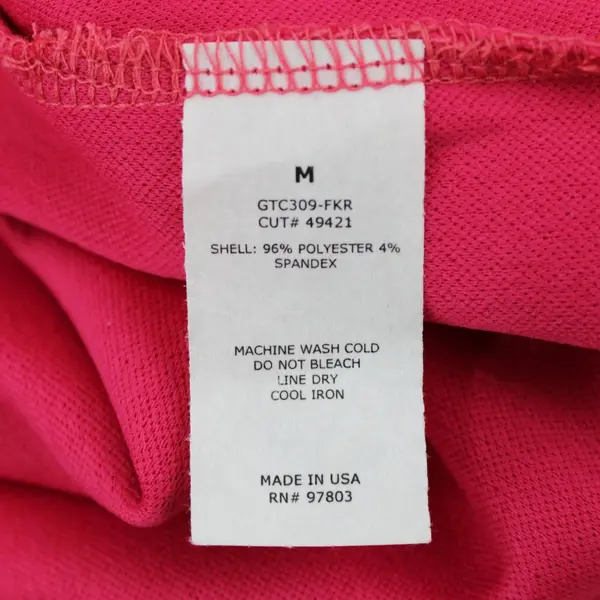 Green Envelope Women's Hot Pink Top Size M 3/4 Bell Sleeve