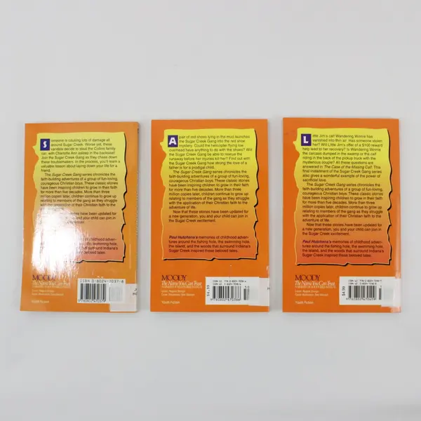 Lot of 3 Paul Hutchens' Sugar Creek Gang Books #32 35 & 36 1999 Ex-Library Good