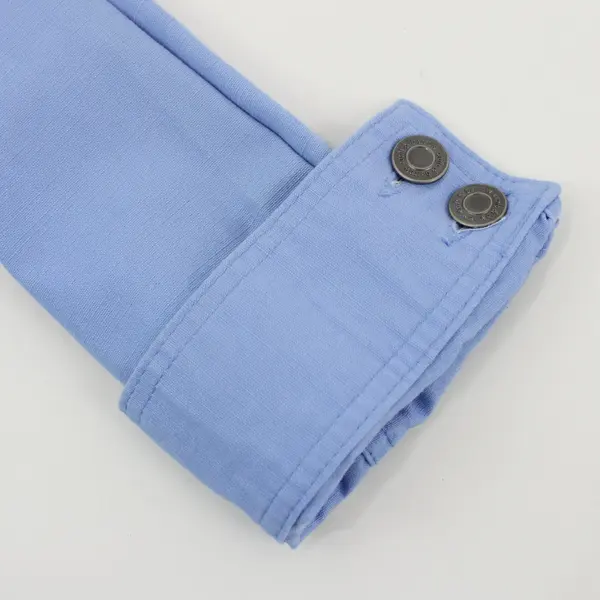 Croft & Barrow Women's Size 8 Cornflower Blue Cotton Button-Front Jacket