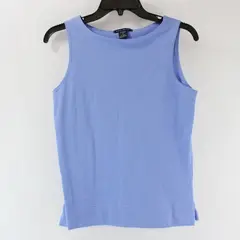 SML Sport Women's Small Cornflower Blue Cotton Tank Top