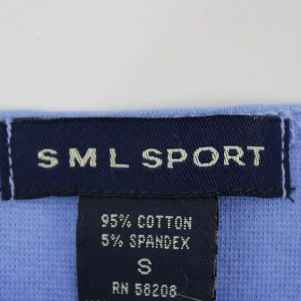 SML Sport Women's Small Cornflower Blue Cotton Tank Top