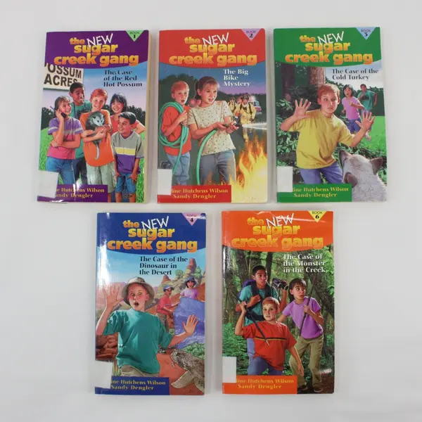 Lot of 5 The New Sugar Creek Gang Books #1-4 & 6 Pauline H Wilson 2001 Ex-Lib PB
