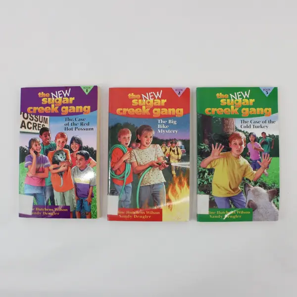 Lot of 5 The New Sugar Creek Gang Books #1-4 & 6 Pauline H Wilson 2001 Ex-Lib PB