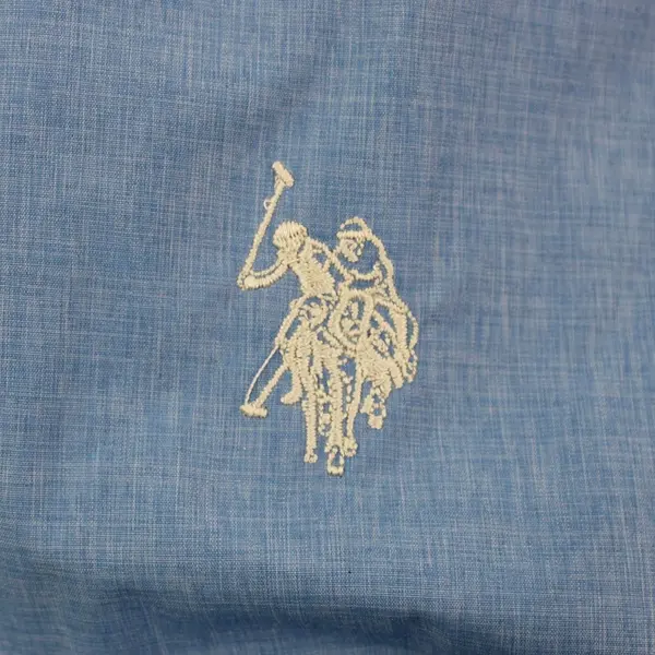 U.S. Polo Assn. Women's Medium Blue Zip-Up Windbreaker Jacket